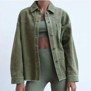 Zara Green Corduroy Jacket